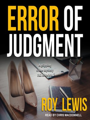 Error of Judgment - Audiobook